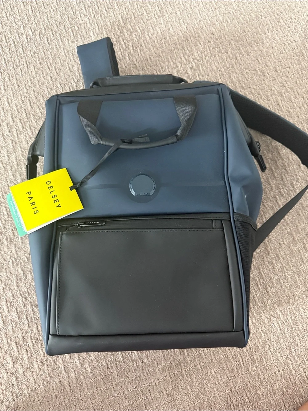 DELSEY Paris Navy and Black Casual Backpack